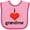 Pink and Fuchsia, variant on Inktastic I Love Grandma Boys or Girls Baby Bib