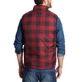 thumbnail image 2 of Weatherproof Vintage Men's Reversible Vest Red Plaid, 2 of 4