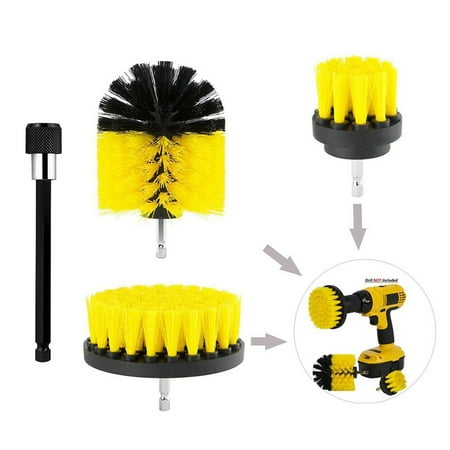 

Jomeoic Rim Brushes Attachment Kit Long 4Pack Extended Scrub Cleaning Purpose Set All Cleaning