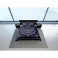 thumbnail image 4 of Mandala Azul Oscuro Funda Nórdica Boho Juego de cama Full, Queen, King, Dorm Bedding,, 4 of 4