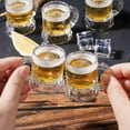 thumbnail image 2 of 12PCS Mini Beer Mug & Shot Glass Set - Premium Clear Steins with Handles for Shots, Beers & Whiskey Tasting - Perfect for Festive Birthday BBQs, Bar P, 2 of 5