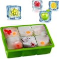 thumbnail image 2 of Silicone Large Ice Cube Tray Silicone Ice Mold - Make 6 Pieces 2 Inch Ice Cube for Whiskey Drinking, A Must-Have for Cooling Bar Drinks Make Fun Ice F, 2 of 5