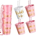 thumbnail image 1 of Collar de chupito de 8 piezas, collar de vaso de chupito para despedida de soltera y novia con lámina dorada para decoraciones de despedida de soltera y despedida de soltera (rosa), 1 of 5