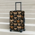 thumbnail image 6 of Fotbe Ribbon bows with leopard Luggage Cover Protector, Suitcase Protector，Scratch and Dirt Resistant, Fits 18-32 Inch Luggage-Large, 6 of 7