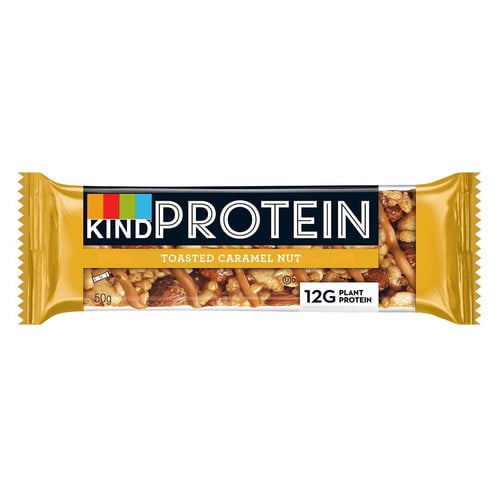 KIND Protein Caramel Nut Snack Bars Multipack 12 x 50g, British Import (Pack of 3)
