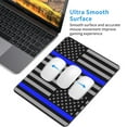 thumbnail image 4 of Distressed Police Style Flag Mousepad Non-Slip Rubber Base Mouse Mat For Office Home 11.8×9.8inches, 4 of 7