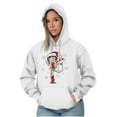 thumbnail image 5 of Cute Betty Boop Christmas Holiday Hoodie Sweatshirt Women Brisco Brands X, 5 of 6