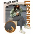 thumbnail image 4 of ZENFLEX 2 Pack Fleece Lined Leggings Women with Pockets - High Waisted Soft Winter Thermal Warm Tummy Control Yoga Pants, 4 of 6