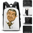 thumbnail image 3 of GENBAK Children'S Backpack Mr Bean School Rucksack 3D Anime Characters School Bag Kids School Backpack, 3 of 5