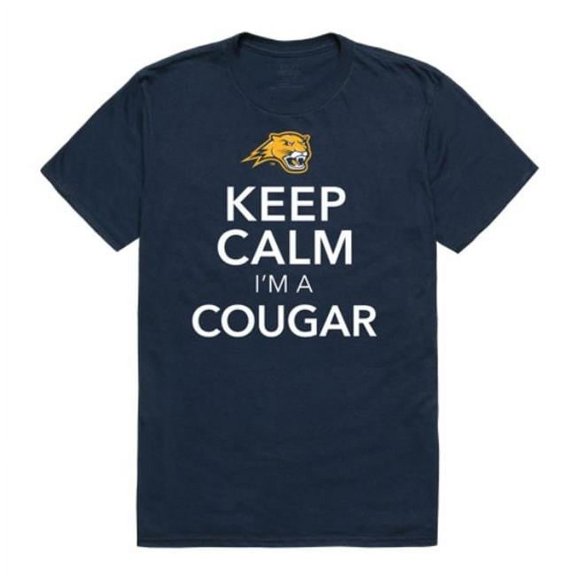 W Republic Averett University Cougars Keep Calm T-Shirt, Navy - Large