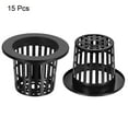 thumbnail image 3 of Uxcell Garden Slotted Mesh Cups Hydroponic Net Pots Plastic 4 Inch, Suitable for Planting, Black 15pcs, 3 of 5