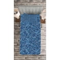 thumbnail image 3 of Ambesonne East Quilted Bedspread Set 2 Pcs, Zentangle Exotic, Twin Size, Pale Blue Navy Blue, 3 of 3