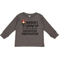 thumbnail image 3 of Inktastic Volunteer Firefighter Future Girls Girls Long Sleeve Toddler T-Shirt, 3 of 5