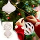 thumbnail image 4 of Juego de 2 bolas navideñas de 10 cm, caja de regalo, bolas de flocado, adornos colgantes para árbol de Navidad., 4 of 5