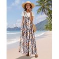 thumbnail image 2 of Mono YESNO casual de pierna ancha con estampado floral bohemio para mujer, talla L, 2 of 5