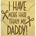 thumbnail image 2 of I Have More Hair Than Daddy Joke Toddler Boy Girl T Shirt Infant Toddler Brisco Brands 3T, 2 of 6