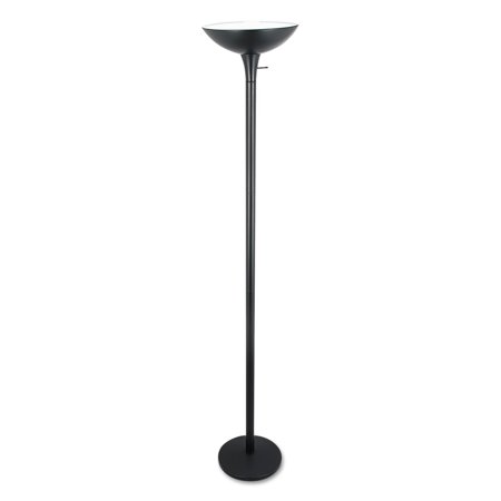 Alera Torchier Floor Lamp, 12.5"w x 12.5"d x 72"h, Matte Black -ALELMPF52B