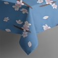 thumbnail image 2 of Pioneer Flower Floral Print Pattern Rectangle Tablecloth 60"x120",Waterproof Polyester Rectangle Table Cloth, Wipeable Spillproof Polyester Tablecloth for Dining, Camping, Indoor and Outdoor, 2 of 6