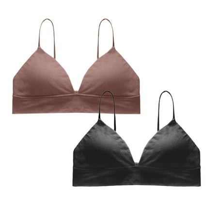 Ploknplq Bras for Women No Underwire brasieres Para Mujer plus Size Sports Bra push Up Balconette Bra without Light 2pc Underwire Bra Underwear Size spaghetti Strap Sports Bra C M Red S