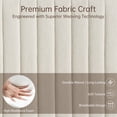 thumbnail image 5 of VKNOW Sets of 2 Bar Stools with Thickened Metal Frame, Mid Back 26 Inch Counter Height Upholstered Modern Bar Chairs for Kitchen Island,Beige, 5 of 9