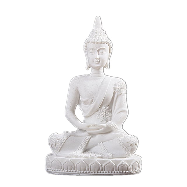 AKEGAMN Décoration de Statue Miniature – Maison en Résine Zen pour Salon et Entrée Matériau de Haute Qualité: Faite de Résine, Assurant une Beauté Durable et une Résistance à l'Usure. Design Zen Élégant : Caractéristiques