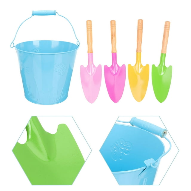 WRITWAA 1Set Interesting Sand Bucket with Wear-Resistant Sand Shovel Lightweight Beach Accessory