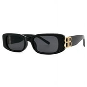 Retro Rectangle Sunglasses Women and Men Vintage Small Square Sun Glasses UV Protection Glasse