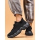 thumbnail image 3 of Sporty Blue Sneakers For Men, Lace-Up Front Chunky Sneakers School Shoes, 3 of 4