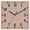 Brown, variant on Grey Wooden Wall Clock Silent Non Ticking, Farmhouse Solid Gray Color Modern Art Square Wall Clocks Battery Operated, Decor Clock for Home Office, Living Room, Kitchen, 10 Inch