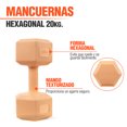 thumbnail image 2 of Mancuernas 10 Kg Hexagonales 2pz Pesas Altera Entrenamiento, 2 of 6