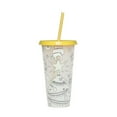 thumbnail image 2 of Oleegame 1PC Glass Bottle Christmas Color Changing Cup PP Coffee Plastic Single Layer Temperature Sensitive Color Changing Color Changing Cup Yellow, 2 of 9