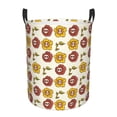 thumbnail image 1 of Balery Sunflowers And Skull Cesta de ropa redonda con asas, impermeable, independiente, para ropa, juguetes, dormitorio y familia-Medium, 1 of 6
