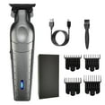 thumbnail image 1 of Recortadora de barba recargable de 1500 mAh para hombres, 3 horas de carga, 180 minutos de uso, kit de aseo 4 en 1 para cara, bigote, cuerpo y orejas, motor silencioso, corte preciso, set de regalo, 1 of 5