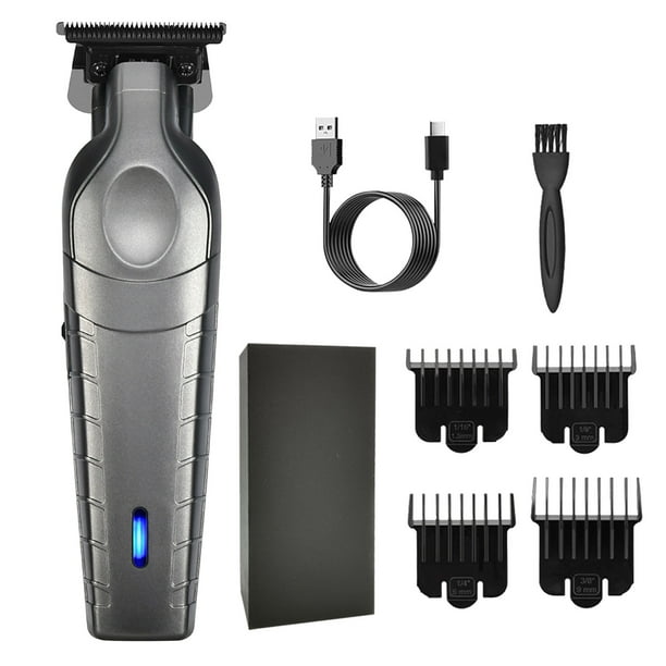 Recortadora de barba recargable de 1500 mAh para hombres, 3 horas de carga, 180 minutos de uso, kit de aseo 4 en 1 para cara, bigote, cuerpo y orejas, motor silencioso, corte preciso, set de regalo