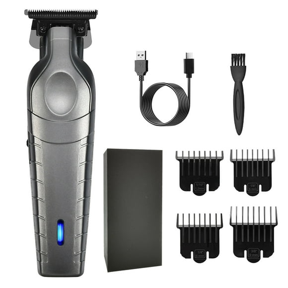 Recortadora de barba recargable de 1500 mAh para hombres, 3 horas de carga, 180 minutos de uso, kit de aseo 4 en 1 para cara, bigote, cuerpo y orejas, motor silencioso, corte preciso, set de regalo