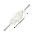 thumbnail image 3 of Paquete de 5 diademas de nailon con delicadas flores rosas blancas y rosas, lazos florales para el pelo, diademas con flores de margaritas, bandas elásticas para el pelo para Pascua, 3 of 5