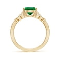 thumbnail image 2 of ANGARA Lab Grown 2.2 Ct Nature-Inspired Pear Emerald Engagement Ring for Women in 14K Yellow Gold (Size-10x8mm) | May Birthstone, Anniversary, Jewelry Gift for Women | Lab-Grown Emerald Ring, 2 of 7