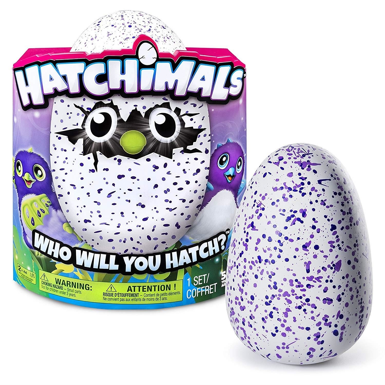 Hatchimals Draggle Blue/Purple Egg Interactive Walks Talks Dance Play Games Toy Spin Master 6034334 - image 2 of 8