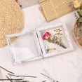 thumbnail image 4 of 8x10in Shadow Box Frame with Linen Back - Real Glass, Push Pins Included, Sturdy Rustic Memory Display Case, Fits 6.8x8.8 Inserts, Distressed White, 4 of 6