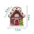 thumbnail image 6 of Dserhfy Christmas Candy House Hanging Decoration Reusable Soft Polymer Clay Xmas Tree Window House Shape Ornament Party Supplies, 6 of 8