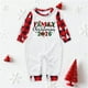 thumbnail image 1 of Pijamas familiares europeos con estampado navideño de moda, traje para padres e hijos, monos de poliéster para bebés., 1 of 3