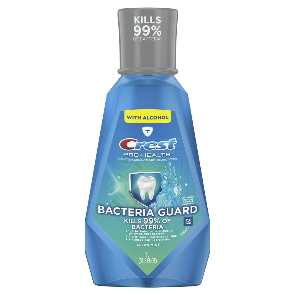 Crest ProHealth Bacteria Guard Mouthwash, Mint, 1L
