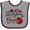 Heather and Black, variant on Inktastic Ladybug Hugs with Cute Ladybug and Flowers Boys or Girls Baby Bib