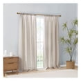 thumbnail image 6 of Linen Blend Light Filtering Curtain Panel Pair(2 Pcs Window Panels) Natural + Polyester, 6 of 9