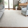 thumbnail image 2 of SAFAVIEH Tahoe Candyce Solid Shag Area Rug, Ivory, 6'7" x 6'7" Square, 2 of 8