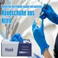 thumbnail image 4 of Nitrile Disposable Gloves Blue, Powder Free Gloves Latex Free - Cleaning Gloves Use for Home, Food Safe, Dye Hair, Tattoo 100 Pack L Size, 4 of 10