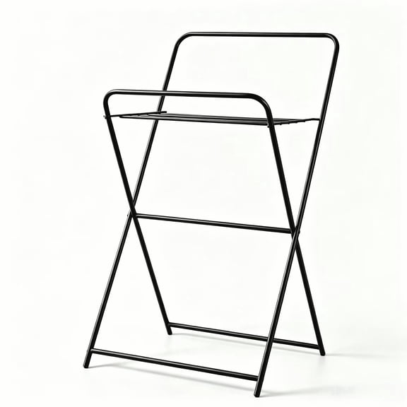 Foldable Metal Clothes Drying Rack, Portable Collapsible Laundry Garment Dryer Stand