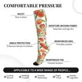thumbnail image 3 of Bixox Fruits Peach2 Print Compression Socks,Compression Socks Women & Men Circulation for Medical,Running,Athletic, 3 of 7