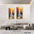 thumbnail image 4 of Elephant Stock Nakhon Nayok Waterfall Wall Art - Vertical Multi Panel Canvas - Living Room Wall Decor - Nature Multi Panel - Green And White Decor - 39" x 80", 4 of 8