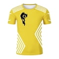 thumbnail image 1 of LUOGENLI T-shirts pour Hommes T-shirts Actifs à Col Rond pour Hommes T-shirts de Course Athlétiques Gym Entraînement Manches Courtes Hauts T-shirts Graphiques Pâques Jaune TG, 1 of 3